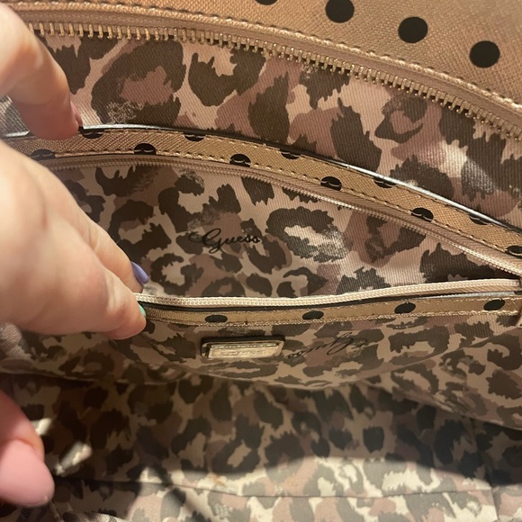 Rose Gold Polka Dot Guess Purse - Picture 7 of 12